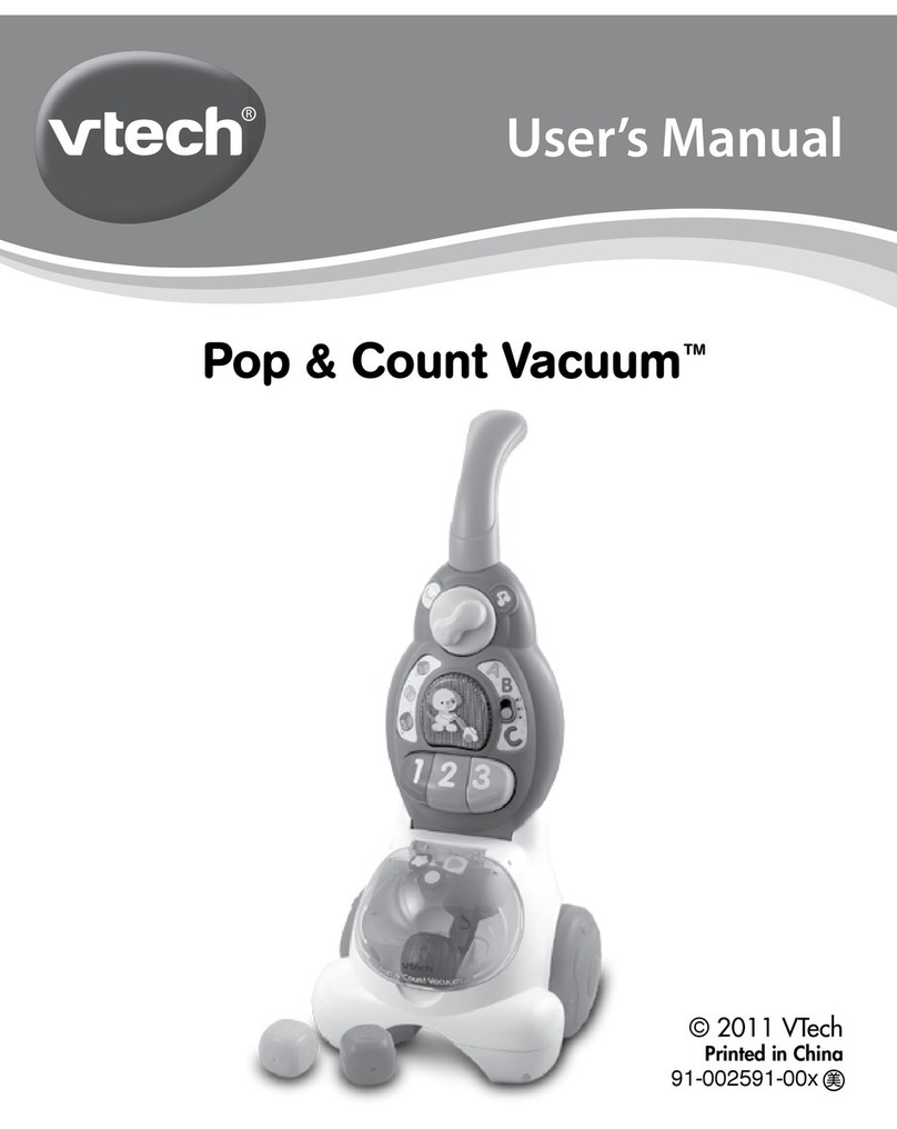 V-tech Pop & Count Vacuum User manual