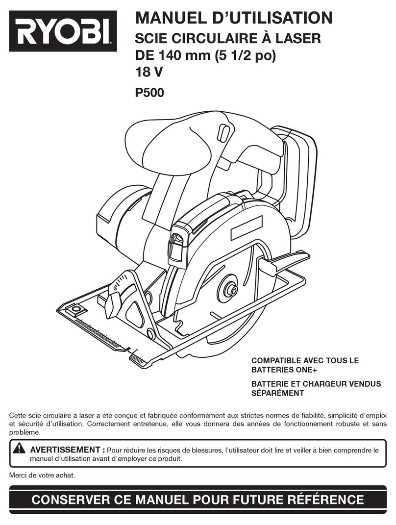 Ryobi P500 Manuel d'utilisation