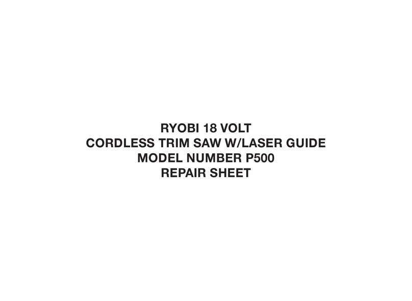 Ryobi P500 Quick setup guide