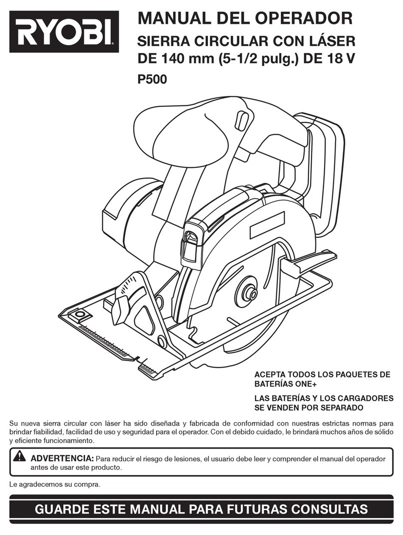 Ryobi P500 Manual del operador
