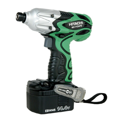 Hitachi WH14DAF2 - 14.4 Volt Ni-Cad Cordless Impact... Safety and instruction manual