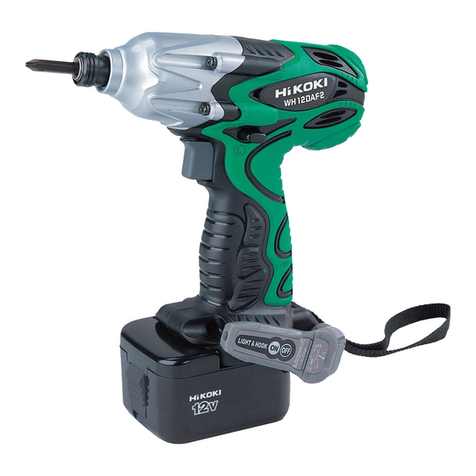 Hitachi WH12DAF2 - 12V Cordless 1/4" Impact Driver Operator's manual