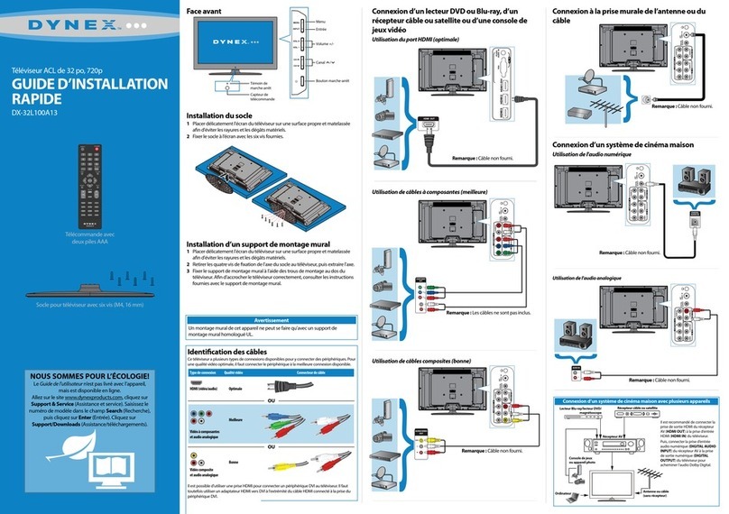 Dynex DX-32L100A13 Installation and operation manual