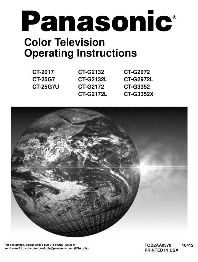 Panasonic CT2007F - TV User manual Panasonic CT2007F - TV User manual