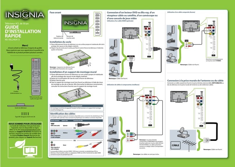 Insignia NS-50L240A13 Installation and operation manual