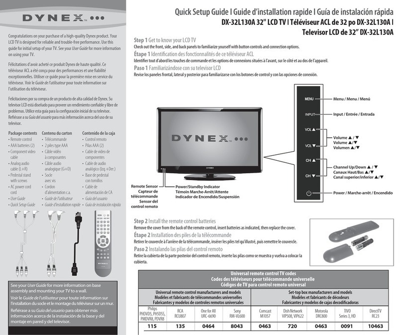 Dynex DX-32L130A10 User manual