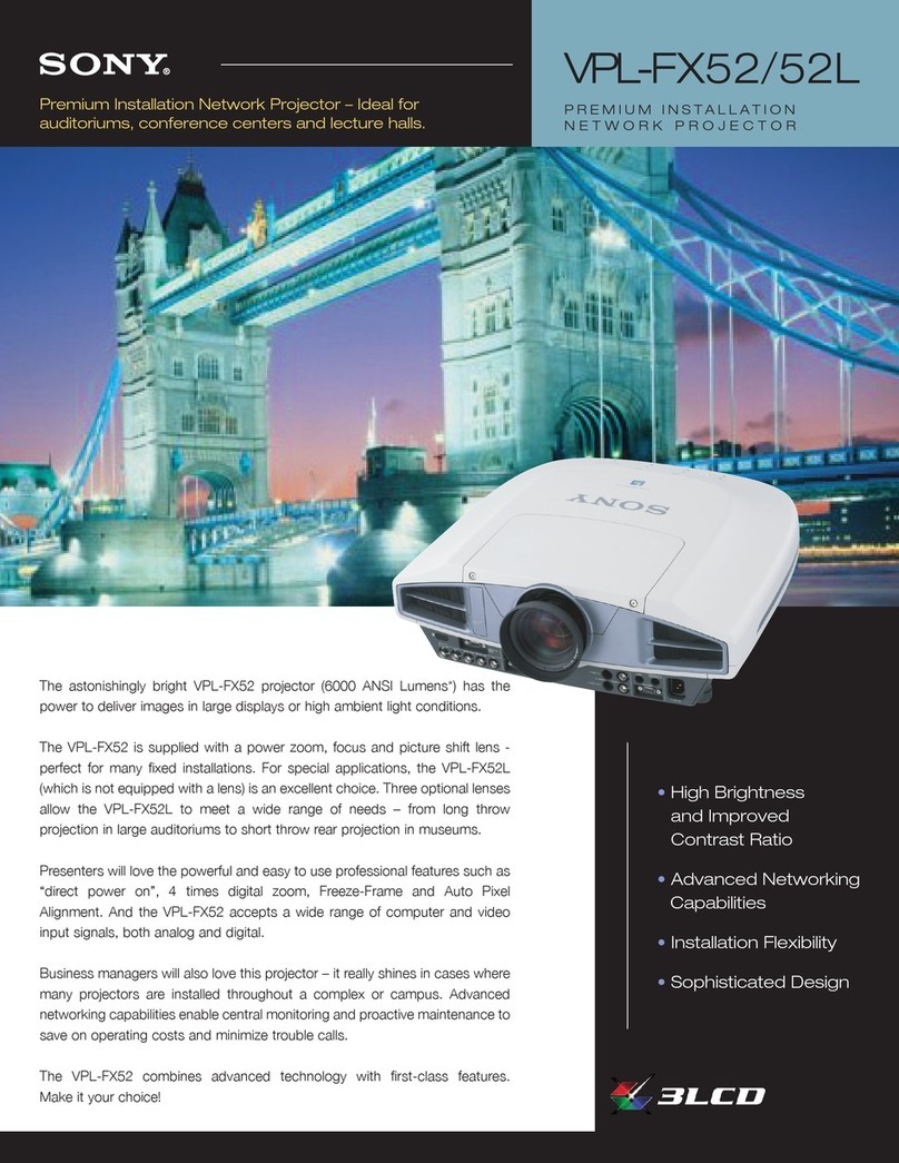 Sony VPL-FX52 User manual