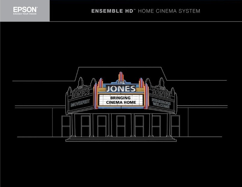 Epson Ensemble HD 6100 - Home Cinema System User manual