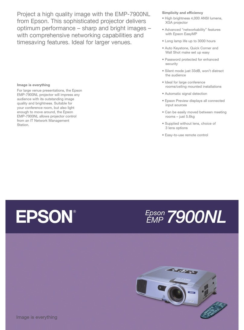 Epson EMP 7900 User manual