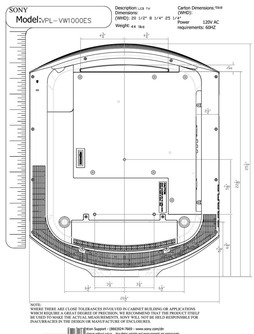 Sony VPL-VW1000ES User guide