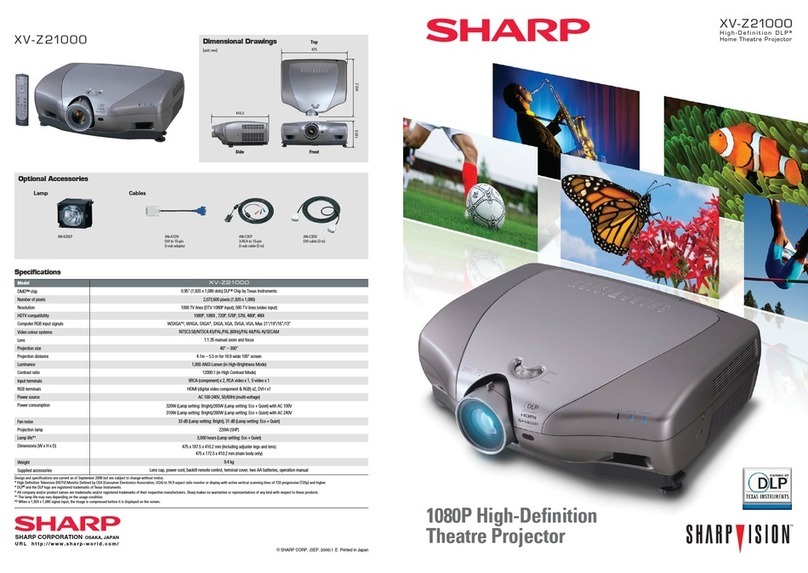 Sharp XV-Z21000 User manual