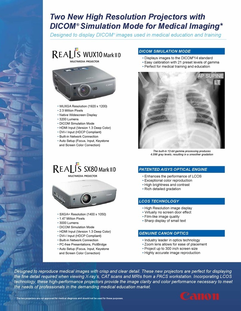Canon REALiS SX80 Mark II D Owner's manual