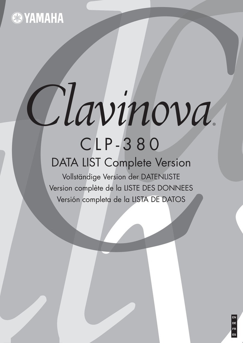 Yamaha Clavinova CLP-380 Instruction Manual