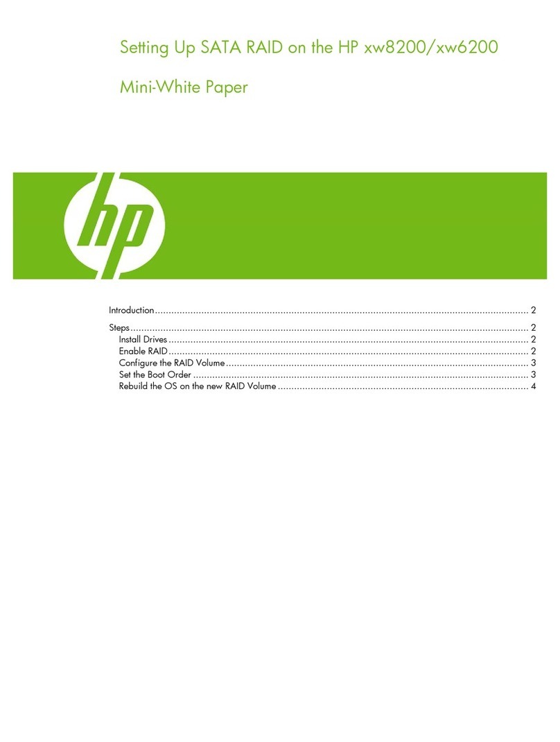 HP Xw6200 - Workstation - 2 GB RAM Quick reference guide