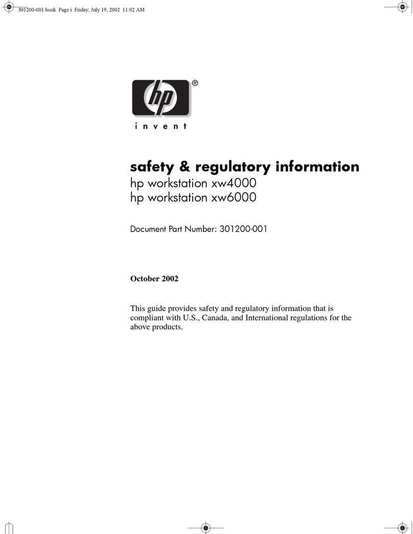 HP Workstation xw6000 Owner's manual