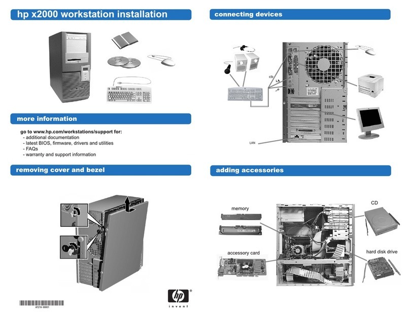 HP Workstation x2000 User manual