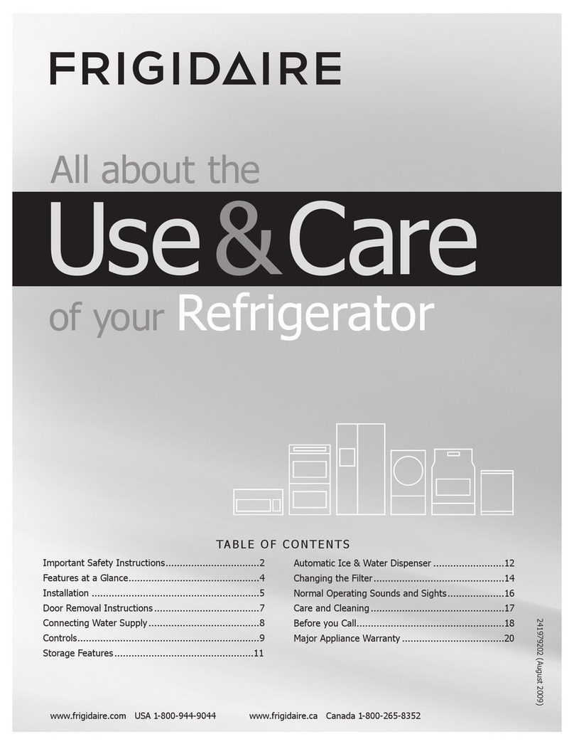 Frigidaire FGHC2334KP - Gallery 22.6 Cu. Ft. Side User manual