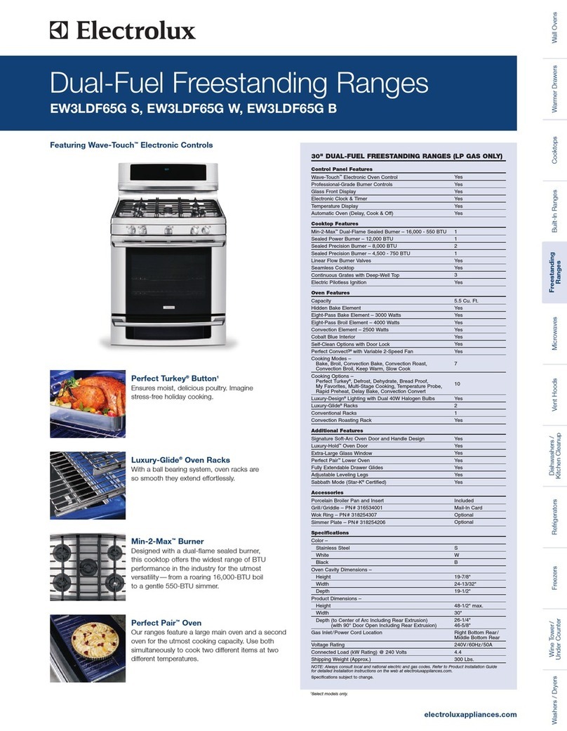 Electrolux EW3LDF65GS Product specifications