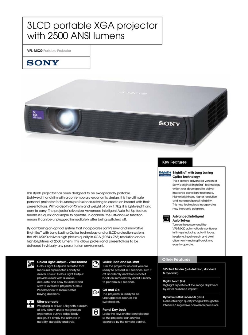 Sony VPL-MX20 User manual