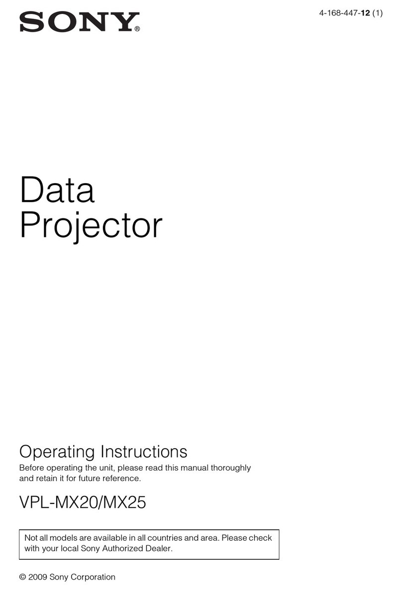 Sony VPL-MX20 User manual