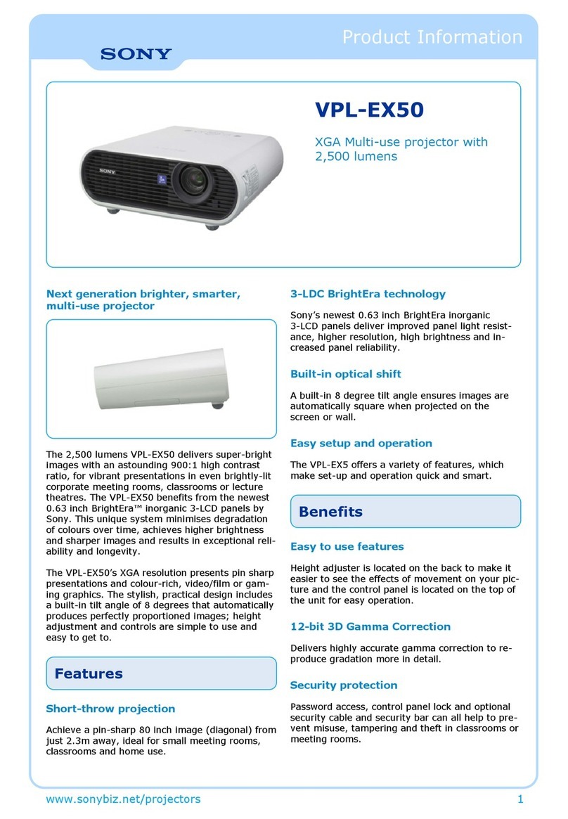 Sony VPL-EX50 User manual