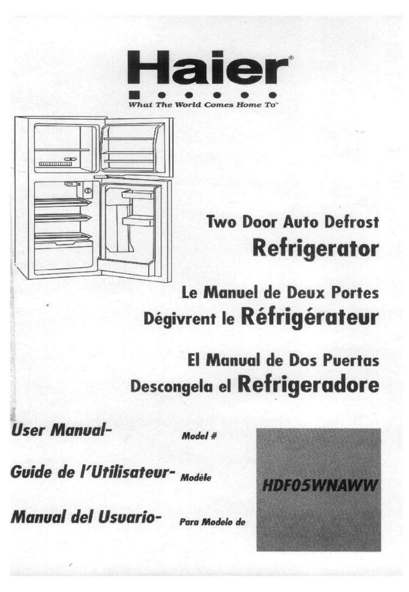 Haier HDF05WNAWW User manual Haier HDF05WNAWW User manual