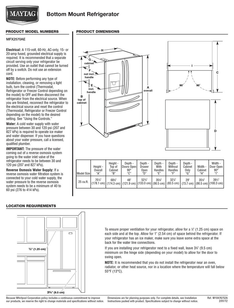 Maytag MFX2570AE Series Parts list manual