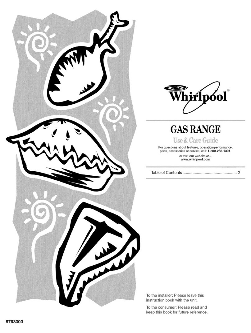 Whirlpool SF462LXS Use & care guide