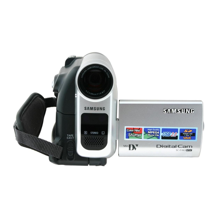 Samsung SC D363 - MiniDV Camcorder With 30x Optical... Owner's manual
