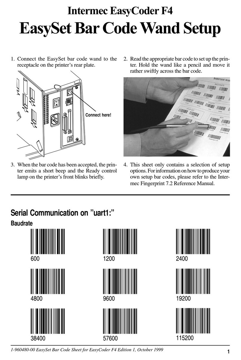 Intermec EasyCoder F4 User manual