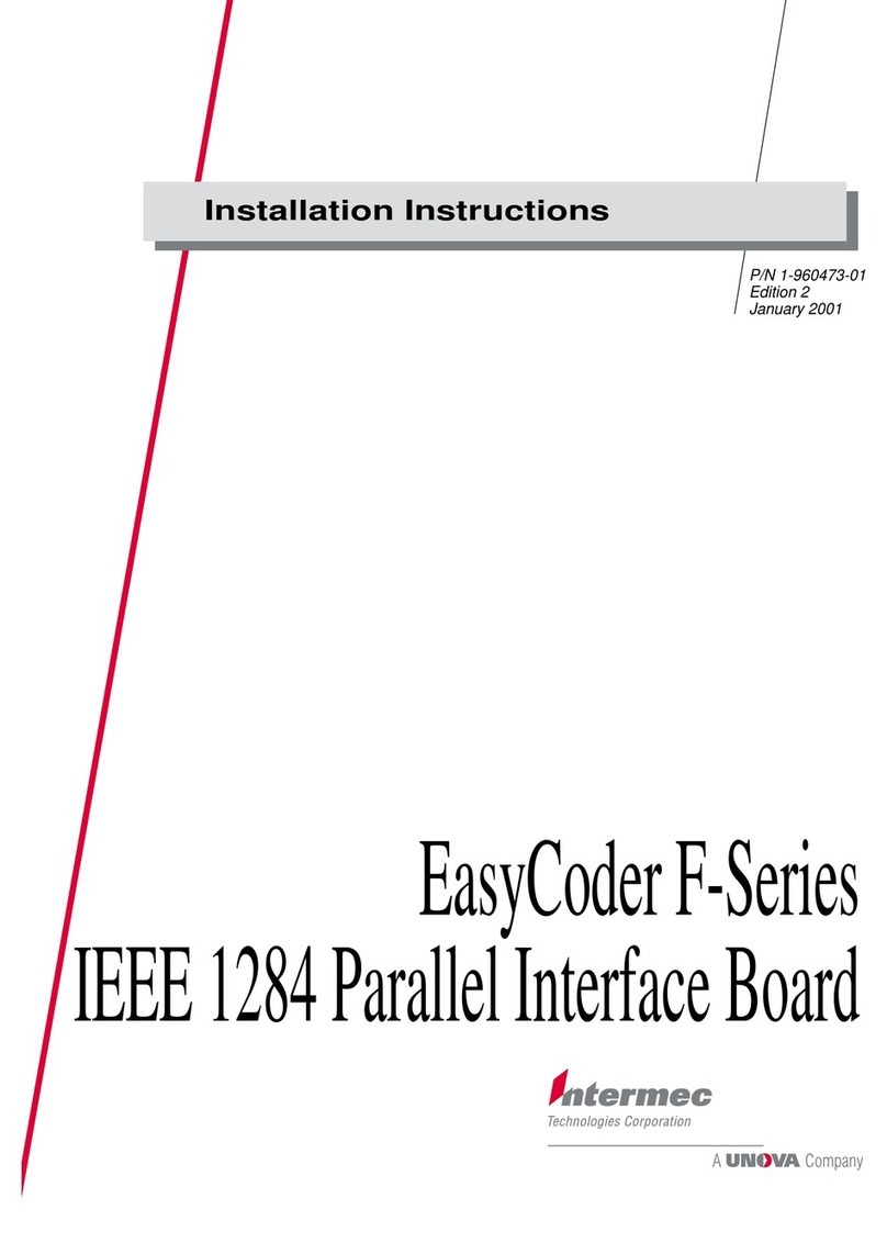 Intermec EasyCoder F2 User manual