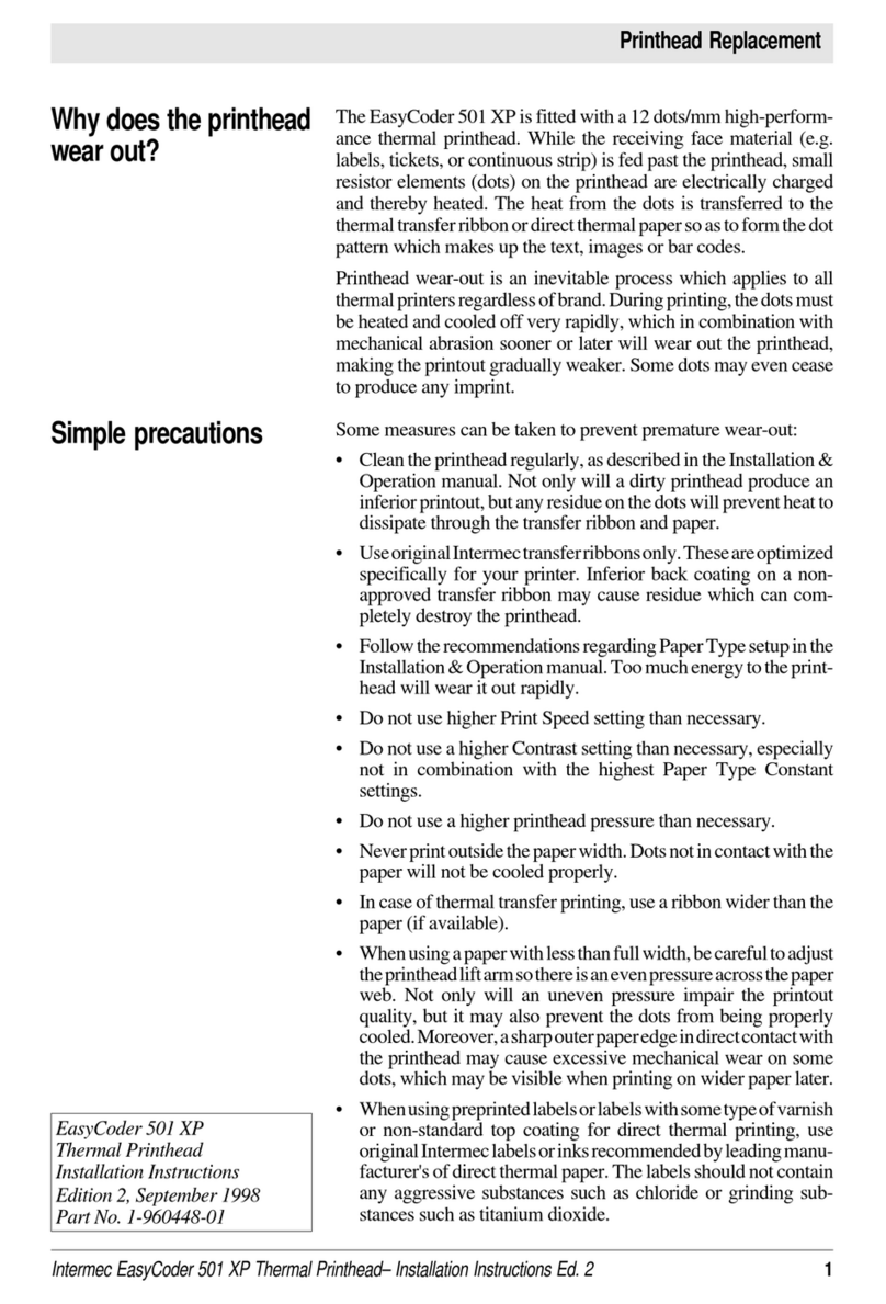Intermec EasyCoder 501XP User manual