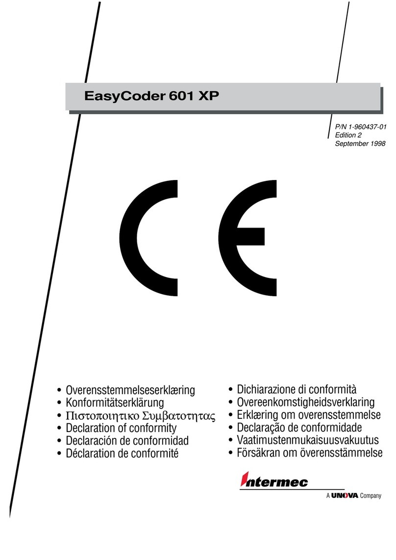 Intermec EasyCoder 601XP Manual