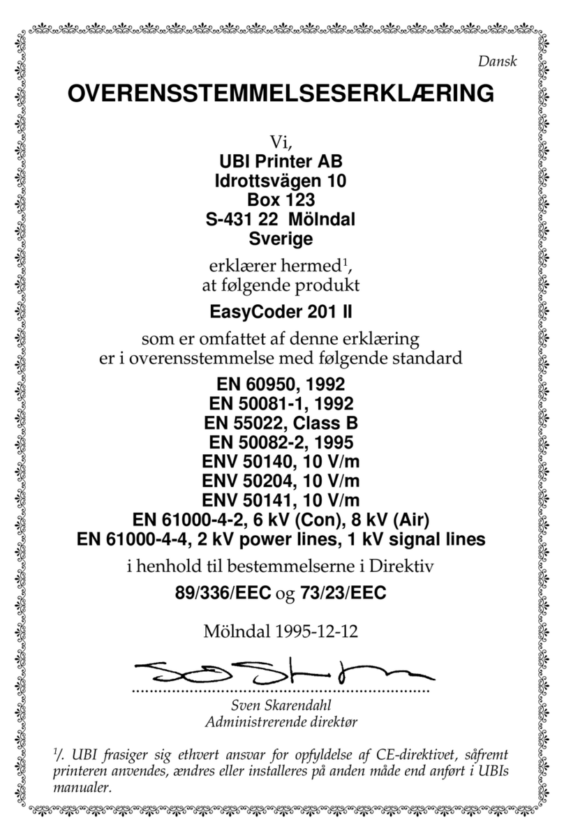 Intermec EasyCoder 201II Manual