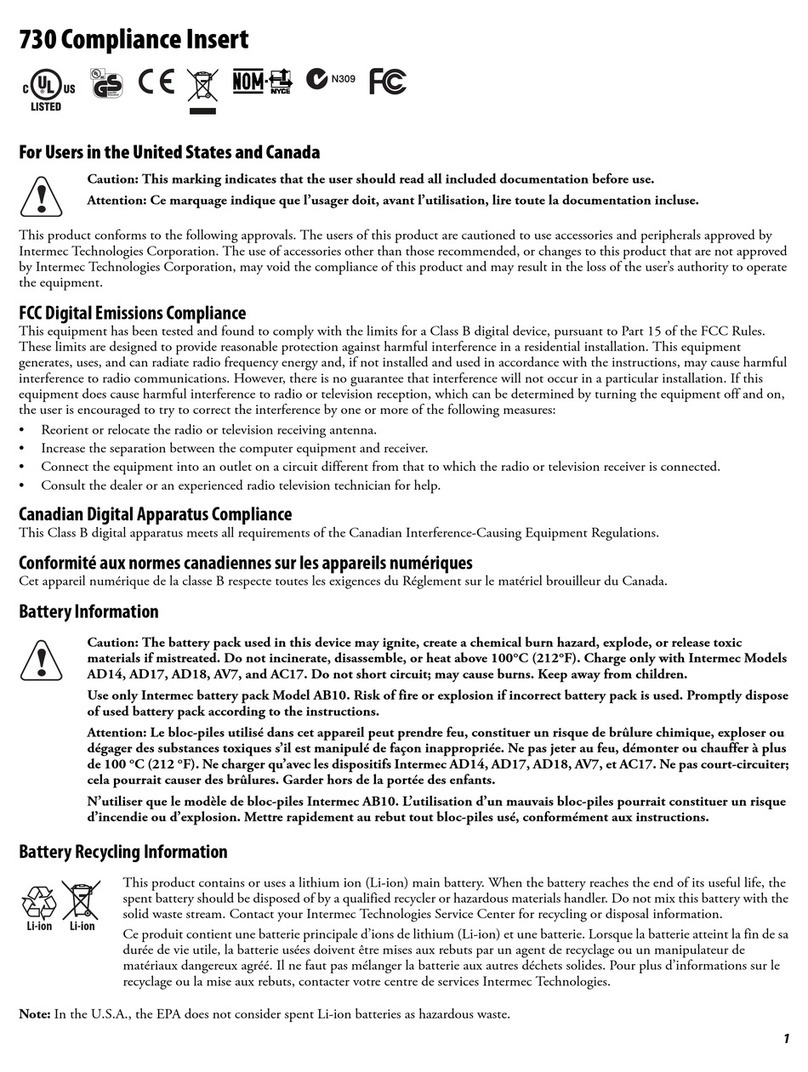 Intermec 700 Series 730B Manual