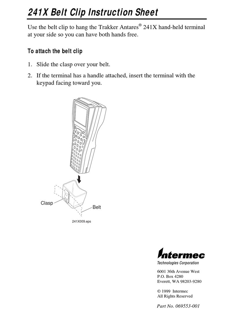 Intermec Trakker Antares 2410 supplementary guide