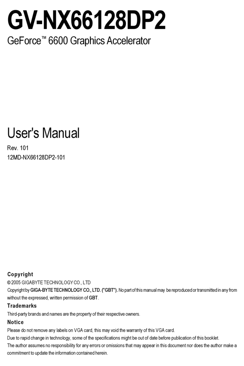 Gigabyte GV-NX66128DP2 User manual