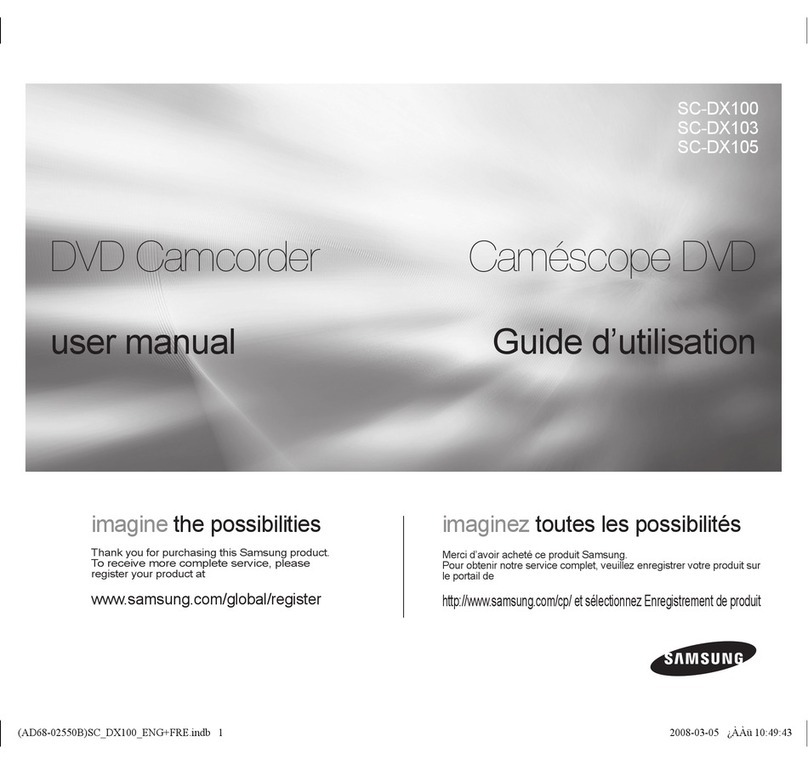 Samsung SC DX103 - Camcorder - 680 KP User manual