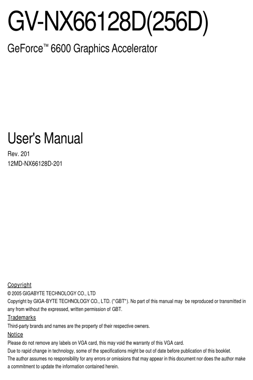 Gigabyte GV-NX66128D user manual