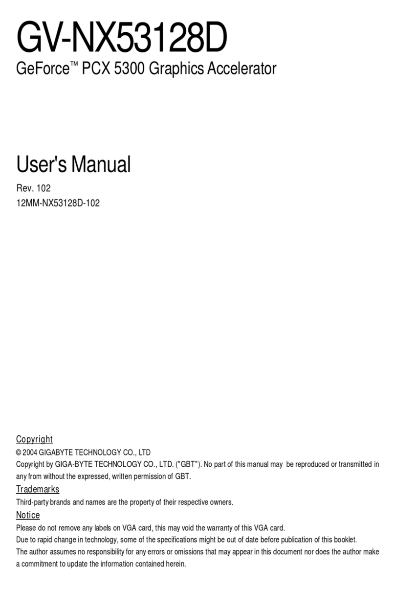 Gigabyte GV-NX53128D User manual Gigabyte GV-NX53128D User manual