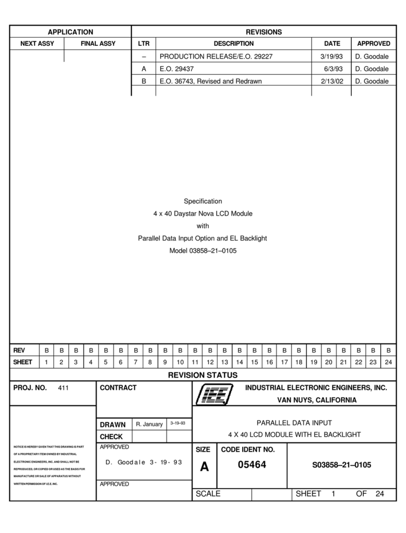 IEE 03858-21-0105 User manual