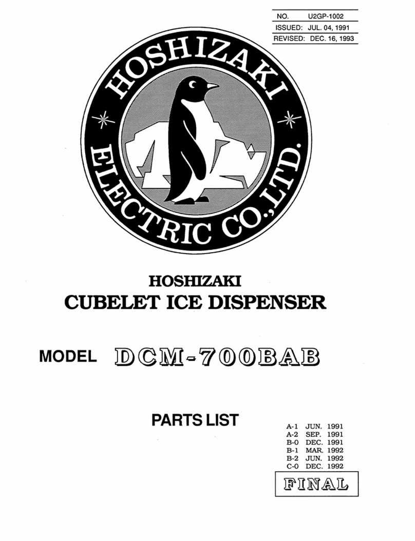 Hoshizaki DCM-700BAB parts list