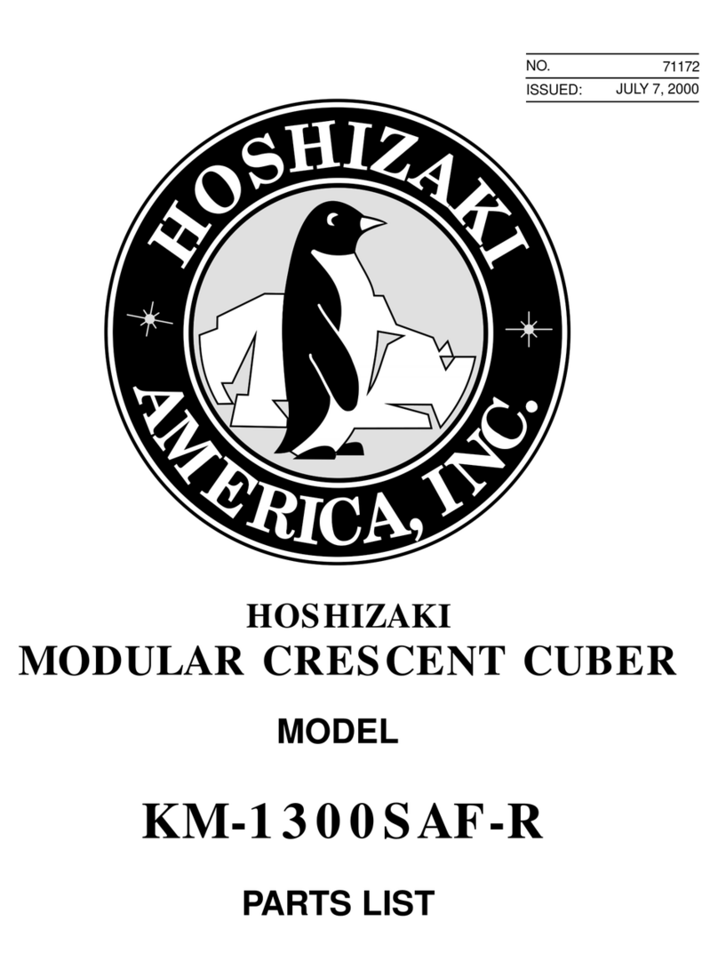 Hoshizaki KM-1300SAF-R parts list