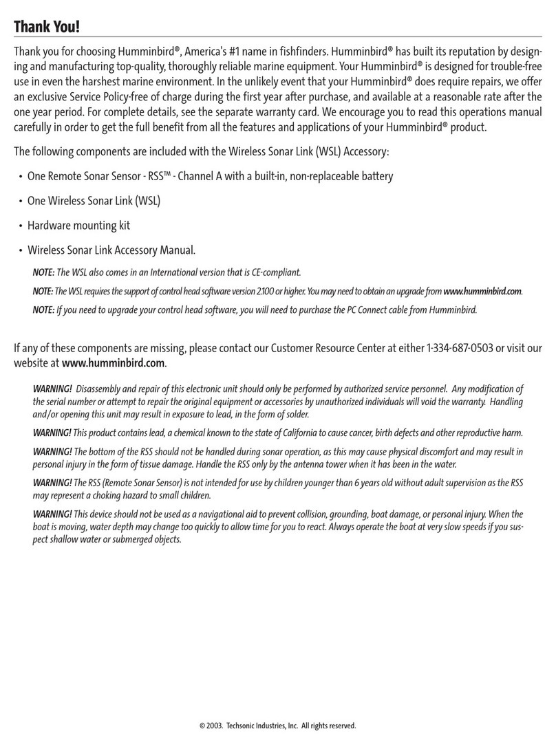 Humminbird AS RSL Operation manual