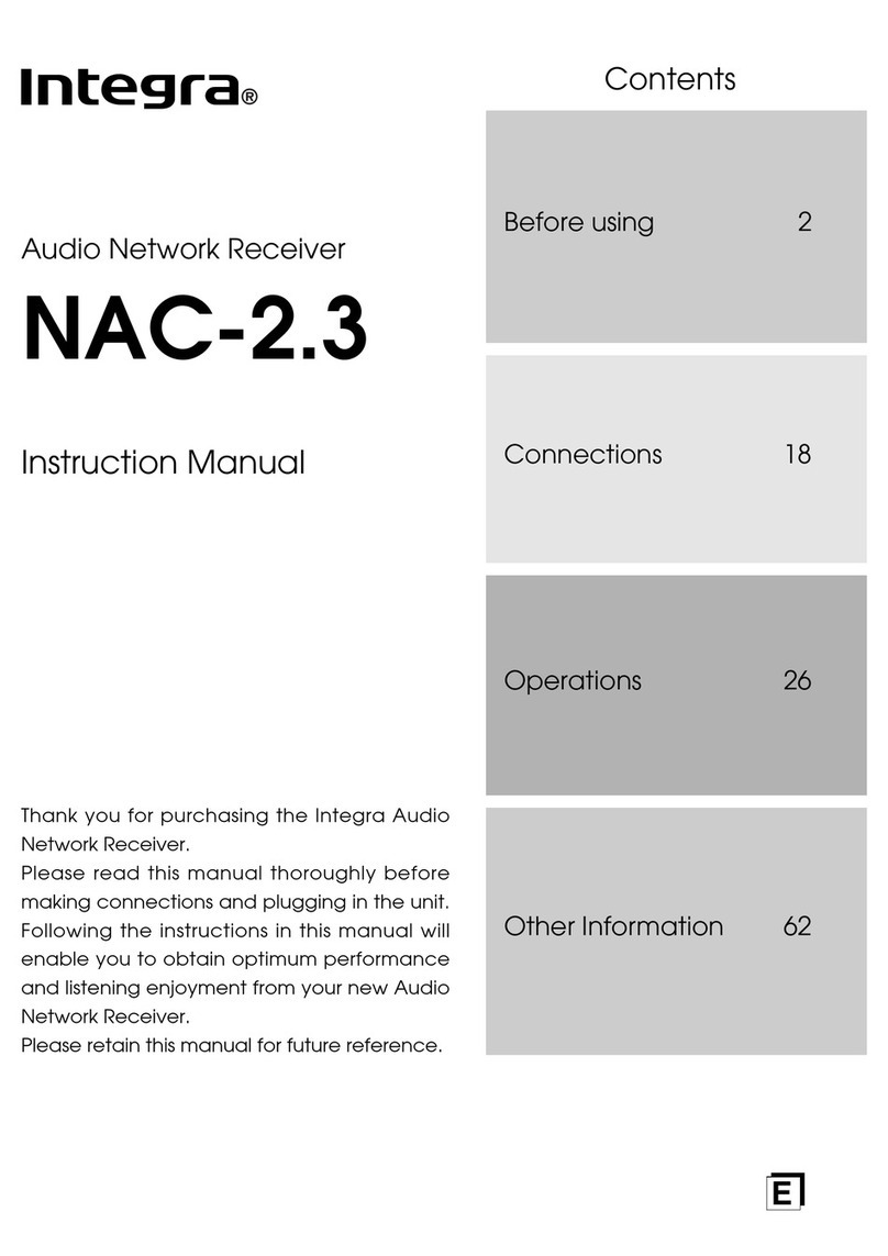 Integra NAC-2.3 User manual