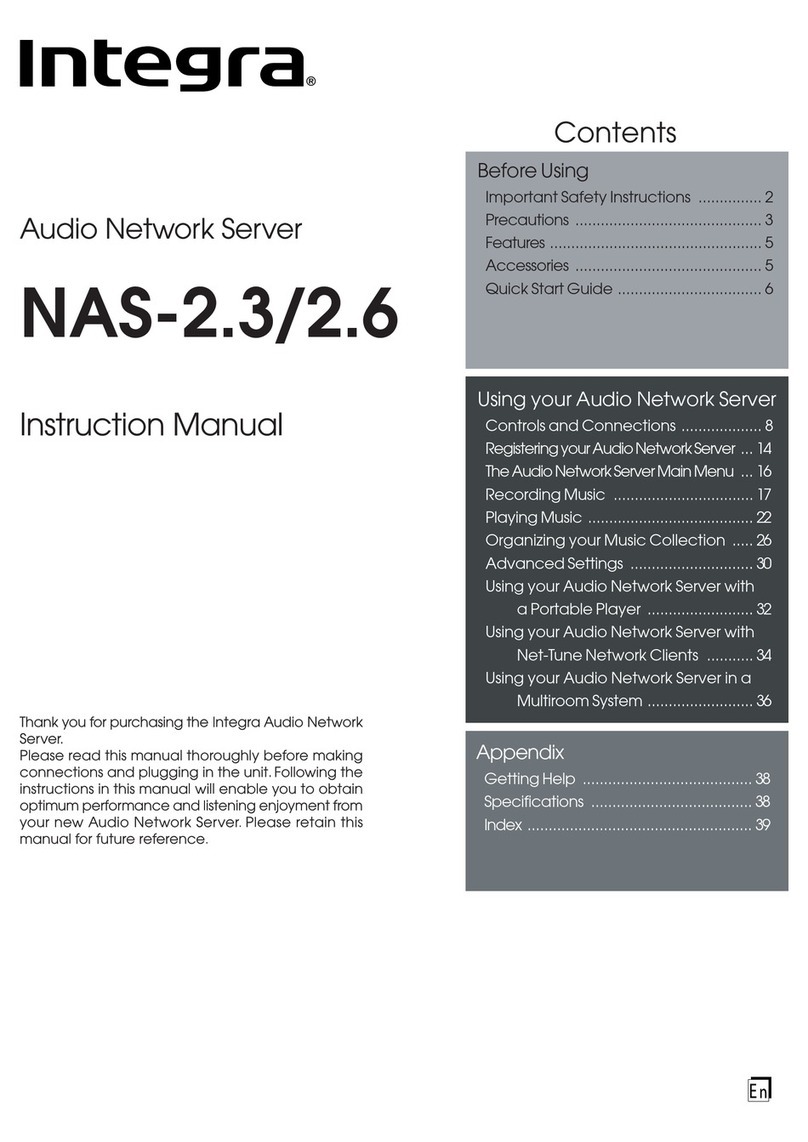 Integra NAS-2.3 User manual