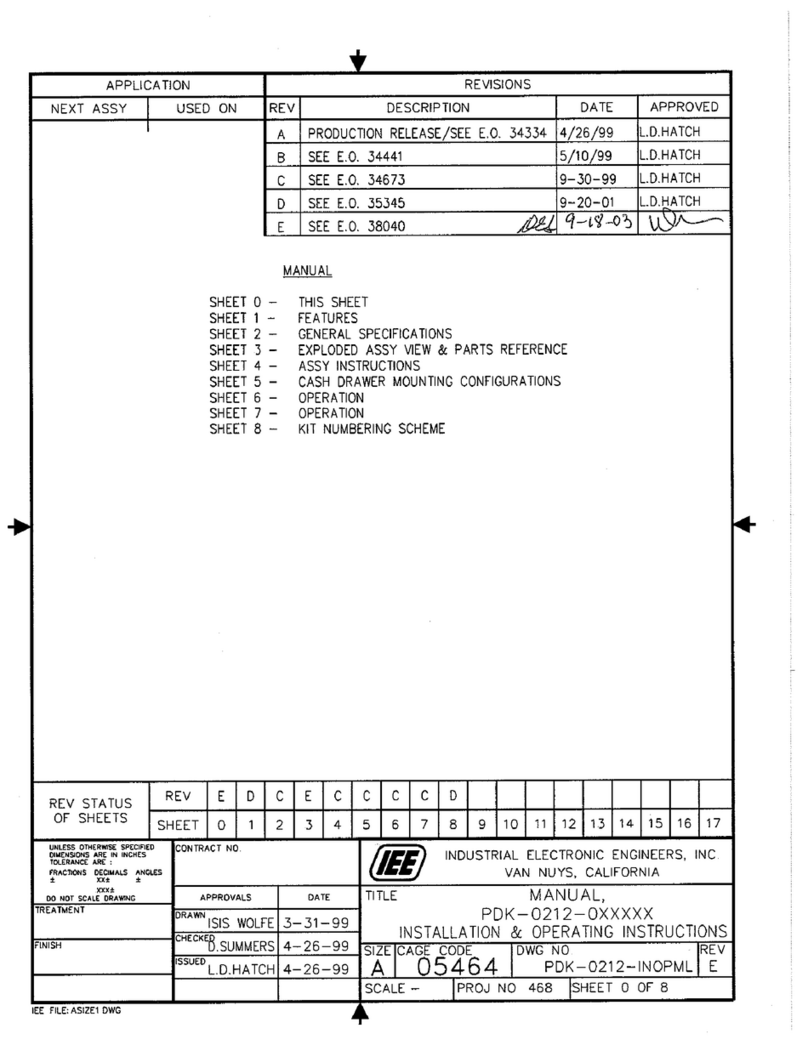 IEE PDK 0212-OWG13L User manual