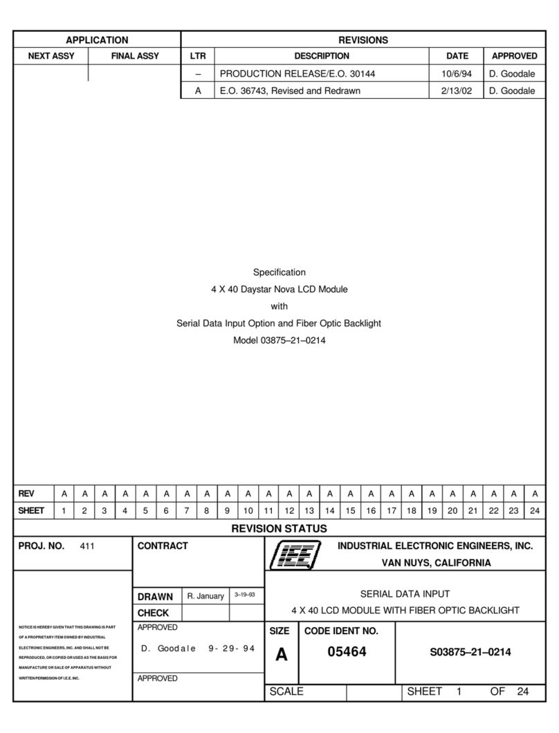 IEE 03875-21-0214 User manual
