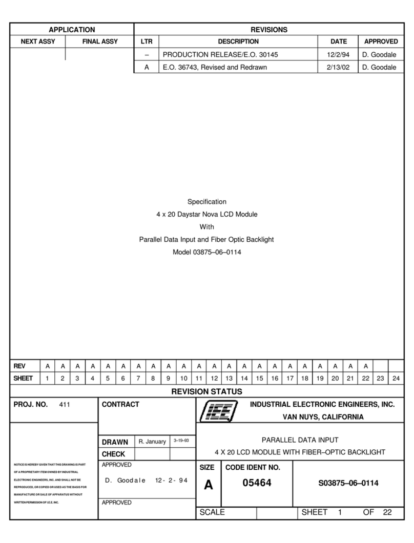 IEE 03875-06-0114 User manual