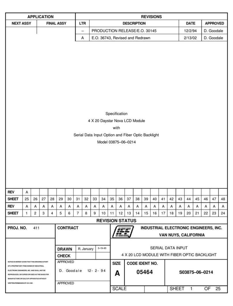 IEE 03875-06-0214 User manual